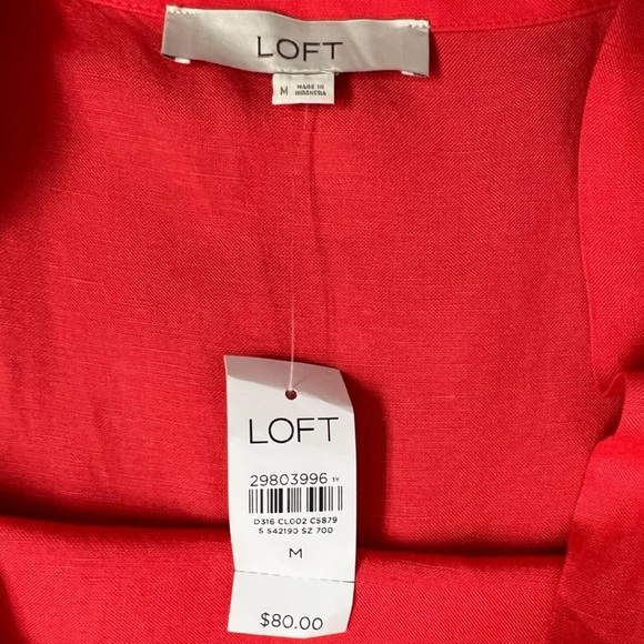 LOFT Vibrant Coral Dress - Picture 6 of 11